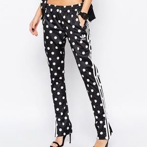 adidas polka dot track pants